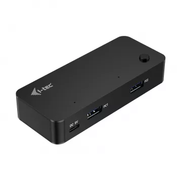 i-tec Universaalne KVM HUB 2x USB-C 2x USB-A 3.0 5000 Mbit/s must