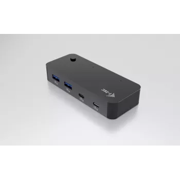 i-tec Universaalne KVM HUB 2x USB-C 2x USB-A 3.0 5000 Mbit/s must