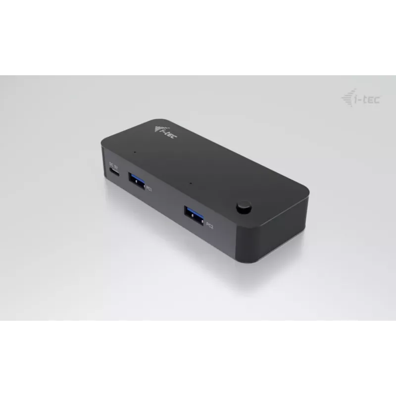 i-tec Universaalne KVM HUB 2x USB-C 2x USB-A 3.0 5000 Mbit/s must