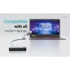 i-tec Universaalne KVM HUB 2x USB-C 2x USB-A 3.0 5000 Mbit/s must