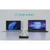 i-tec Universaalne KVM HUB 2x USB-C 2x USB-A 3.0 5000 Mbit/s must