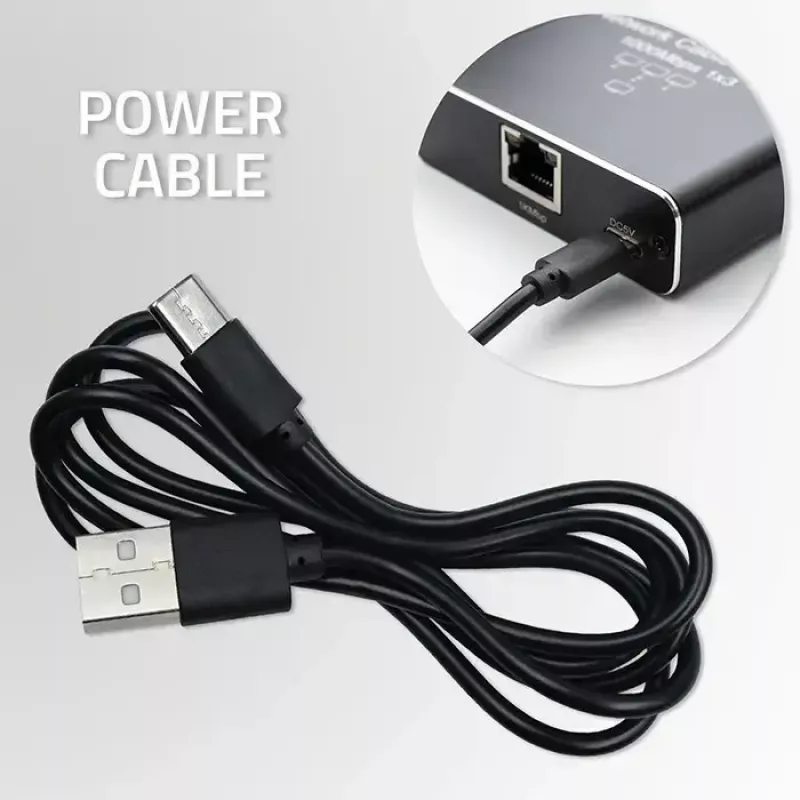 Etherneti jaotur QOLTEC 52294 1x3 RJ45 USB-C toitega