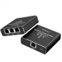 Etherneti jaotur QOLTEC 52294 1x3 RJ45 USB-C toitega