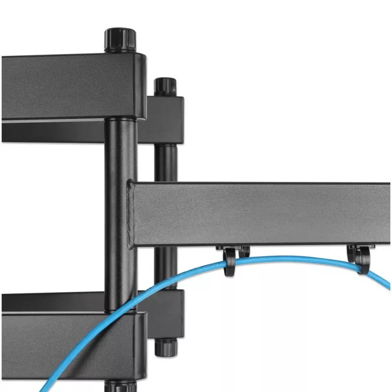 Manhattan seinakinnitus teleritele ja monitoridele (täisliigutusega), ekraanidele 37 inch kuni 100 inch, VESA ühilduvus: kõik vahemikus 200x200mm kuni 900x600mm – kontrollige ekraani tagaküljel olevate nelja kinnitusava mõõtmeid, et veenduda sobivuses, max 80 kg, Must, Kronstein, Eluaegne garantii