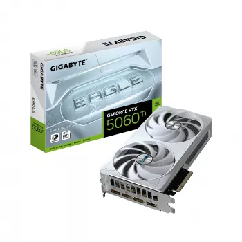 GIGABYTE GeForce RTX 5060 Ti EAGLE OC ICE 16G graafikakaart - 16GB GDDR7, 128bit, PCI-E 5.0, 2617MHz tuumsagedus, 3 x DisplayPort, 1 x HDMI, GV-N506TEAGLEOC ICE-16GD
