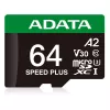 MicroSDXC-kaart ADATA Speed Plus 64 GB UHS Class 3 mudel UD64GUI3V30A2SP-RA1
