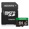 MicroSDXC-kaart ADATA Speed Plus 64 GB UHS Class 3 mudel UD64GUI3V30A2SP-RA1