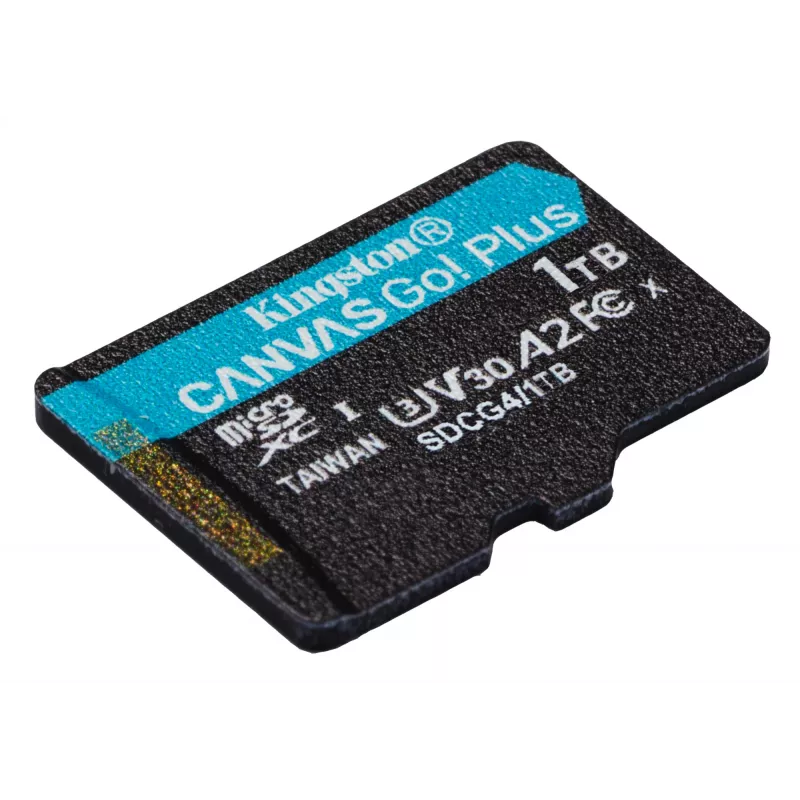 Kingston Technology 1TB microSDXC Canvas Go Plus Gen4 200R A2 U3 üksikpakend ilma adapterita