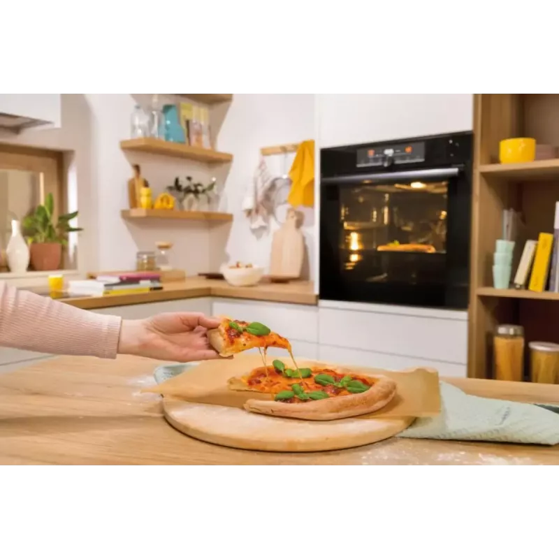 Sisseehitatud elektriahi Gorenje BSA6737E15BG — 77 L, must, digitaalne taimer, konvektsioon, grill, pitsafunktsioon