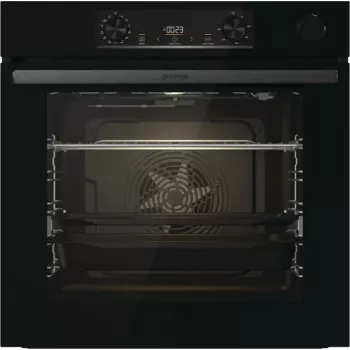 Sisseehitatud elektriahi Gorenje BSA6737E15BG — 77 L, must, digitaalne taimer, konvektsioon, grill, pitsafunktsioon