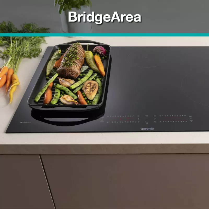Gorenje Induktsioonpliit GI8432BSCWF, must, sisseehitatav, 60 cm, tsooninduktsioonpliit, klaaskeraamiline, 4 tsooni
