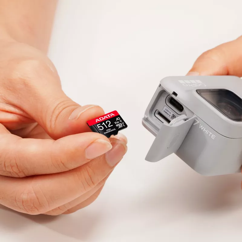MicroSDXC-mälukaart ADATA 512 GB UHS‑I U3 V30 Class 10 A2, 100/85 MB/s, veekindel