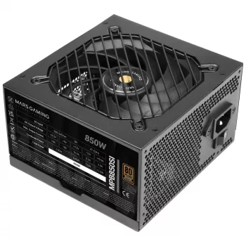 Mars Gaming MPB850SI toiteplokk 850 W 24-kontaktiline ATX ATX Must