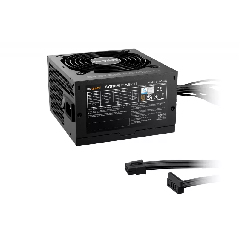 be quiet! System Power 11 550W toiteplokk 20+4 pin ATX ATX Must