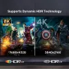 HDMI-kaabel UNITEK C11086GY01-3M 3m 2.1 48 Gbit/s must hall