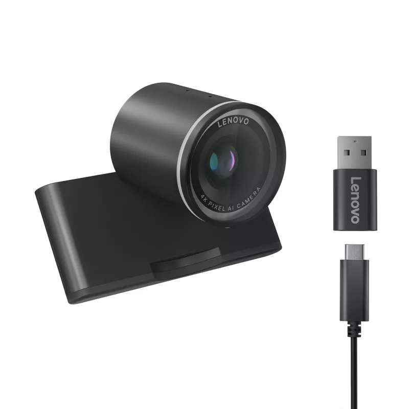 Lenovo 4XC1Q25246 veebikaamera 8 MP 1920 x 1080 pikslit USB-C Must