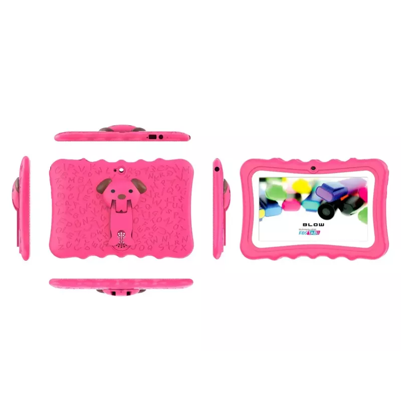 Tahvelarvuti BLOW KidsTAB7 V2, 7" 1280x800, A133 1,5 GHz, 4 GB RAM, 32 GB, Android 14, ümbrisega, roosa