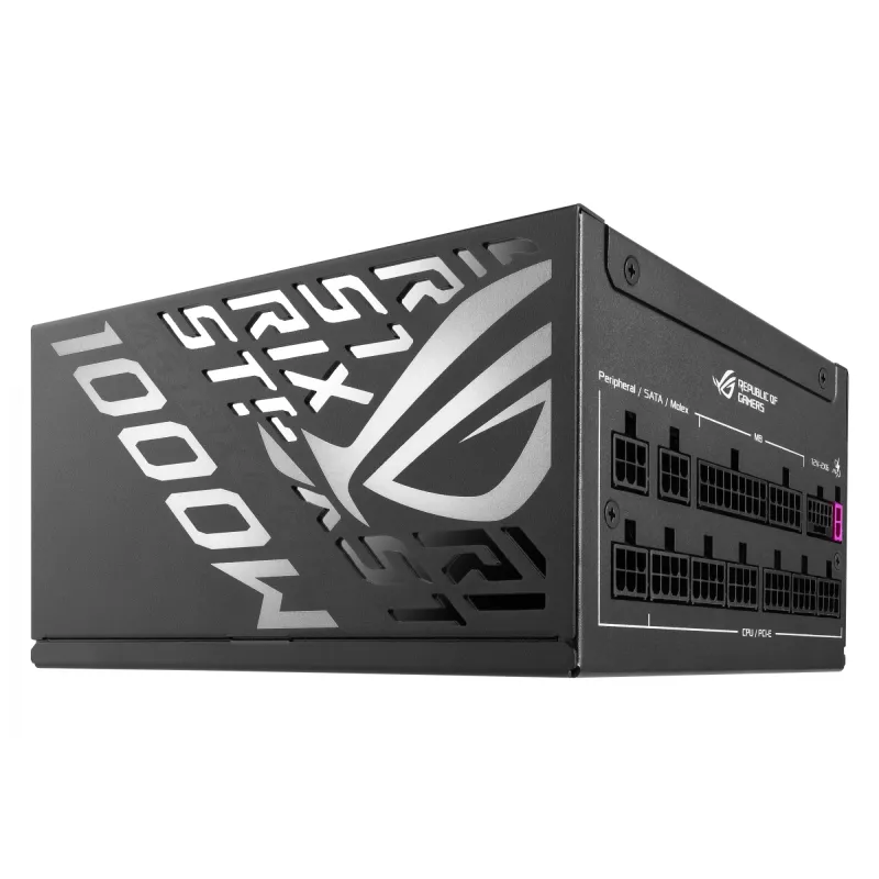 ASUS ROG STRIX-1000P-GAMING toiteplokk 1000 W 20+4 pin ATX ATX Must, Hõbedane