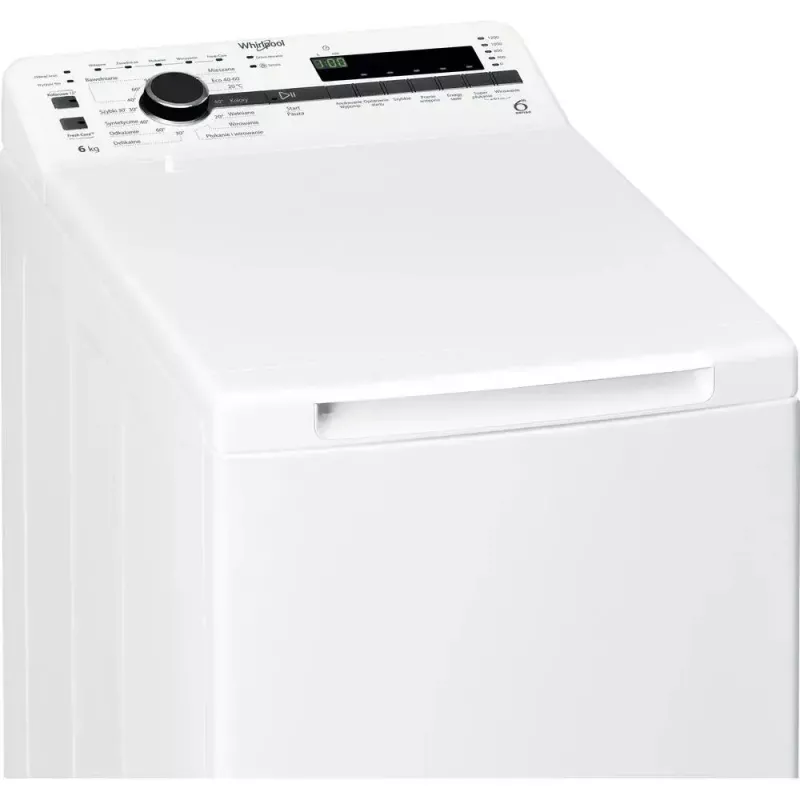 Whirlpool NTDLR 6240SS PL/N pesumasin, pealtlaetav, 6 kg, 1151 RPM, valge