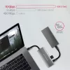 Axagon HMC-5G21 USB 10Gbps jaotur, 2x USB-A, 2x USB-C, HDMI 4k/30Hz, PD 60W, USB-C kaabel