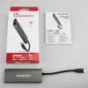 Axagon HMC-5G21 USB 10Gbps jaotur, 2x USB-A, 2x USB-C, HDMI 4k/30Hz, PD 60W, USB-C kaabel