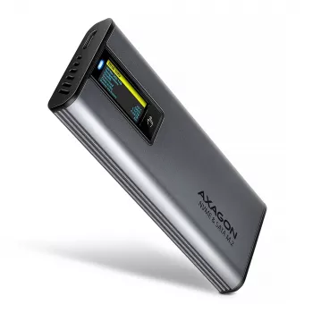 Axagon EEM2-SD2 USB-C 10Gbps - M.2 NVMe & SATA SSD EKRAANiga karp
