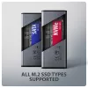 Axagon EEM2-SD2 USB-C 10Gbps - M.2 NVMe & SATA SSD EKRAANiga karp