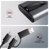 Axagon EEM2-SD2 USB-C 10Gbps - M.2 NVMe & SATA SSD EKRAANiga karp