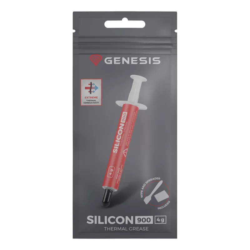 GENESIS Silicon 900, Termopasta, Hall, 250 °C, -50 °C, 12,8 W/m·K, 2,8 g/cm³