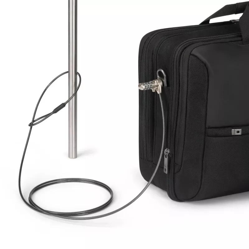 DICOTA Top Traveller Dual Five - 14-16-tolline sülearvutikott - Must / 900d taaskasutatud PET-polüester