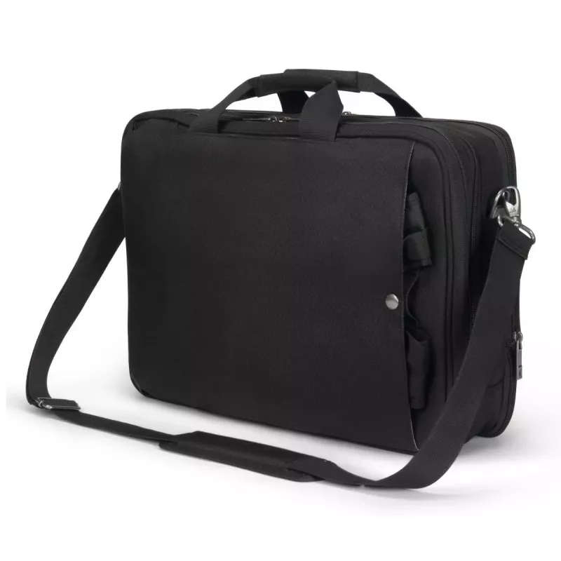DICOTA Top Traveller Dual Five - 14-16-tolline sülearvutikott - Must / 900d taaskasutatud PET-polüester