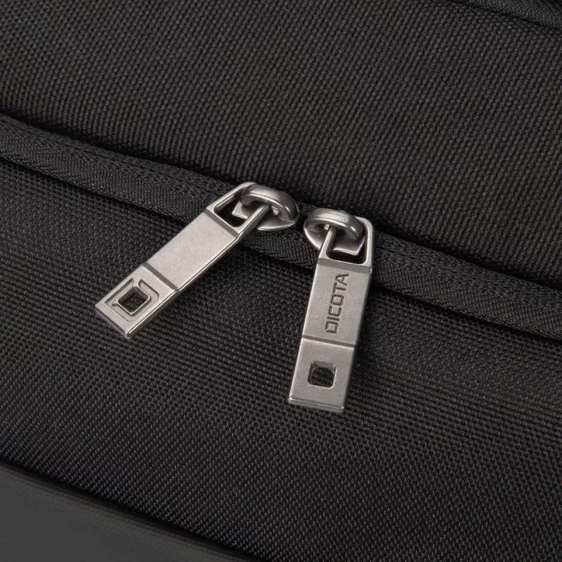 DICOTA Top Traveller Dual Five - 14-16-tolline sülearvutikott - Must / 900d taaskasutatud PET-polüester
