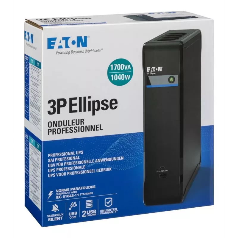 EATON CORPORATION 3P EllIPSe 1700 USB FR 1700VA/1040W