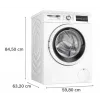 Pesumasin Bosch WUU28T10PL, eestlaetav, 8–9 kg mahutavus, 1400 p/min, energiaklass A