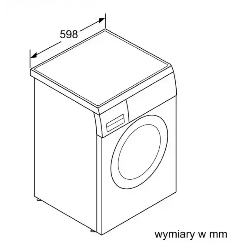 Pesumasin Bosch WUU28T10PL, eestlaetav, 8–9 kg mahutavus, 1400 p/min, energiaklass A