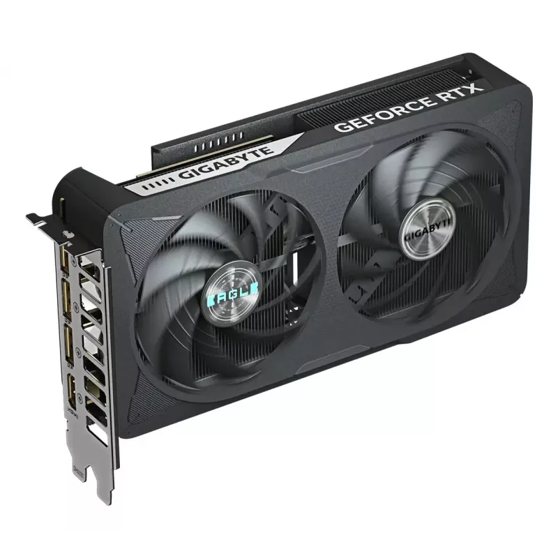 Graafikakaart GIGABYTE GeForce RTX 5060 8GB GDDR7, PCIe 5.0, 128-bit, 3840 CUDA, 2-pesaline, WINDFORCE 2X