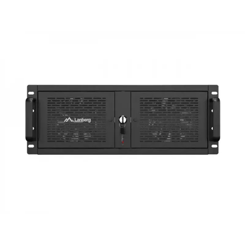 Rack-korpus Lanberg SC01-5204-12B 4U Must 5 ventilaatorit