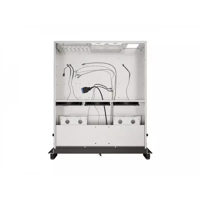 Rack-korpus Lanberg SC01-5204-12B 4U Must 5 ventilaatorit