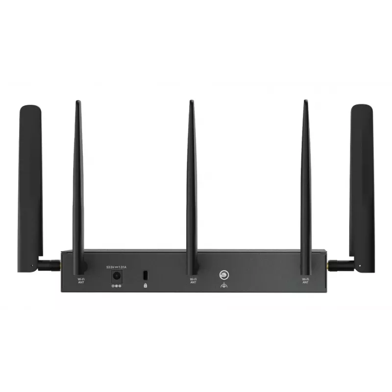 TP-Link ER706WP-4G traadita ruuter Gigabit Ethernet Kahesageduslik (2,4 GHz / 5 GHz) Must