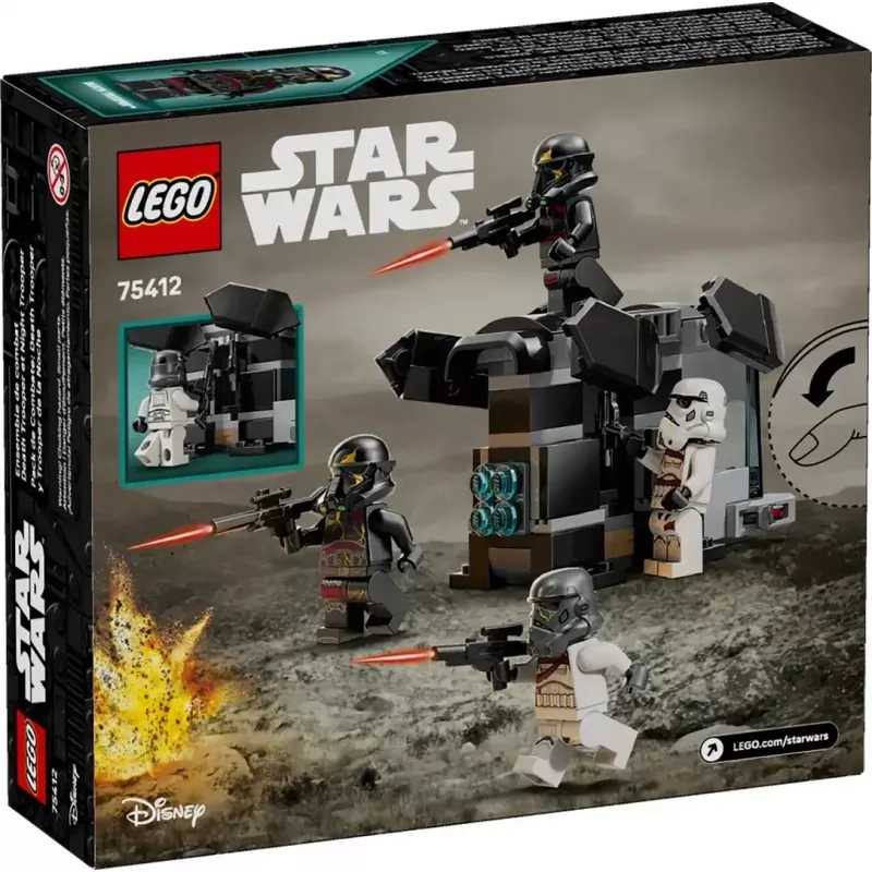 Ehitusmänguasi LEGO Star Wars komplekt 75412 Surmasõdur Öösõdur, 119 osa, 4 minifiguuri, mudel 60×90×70 mm