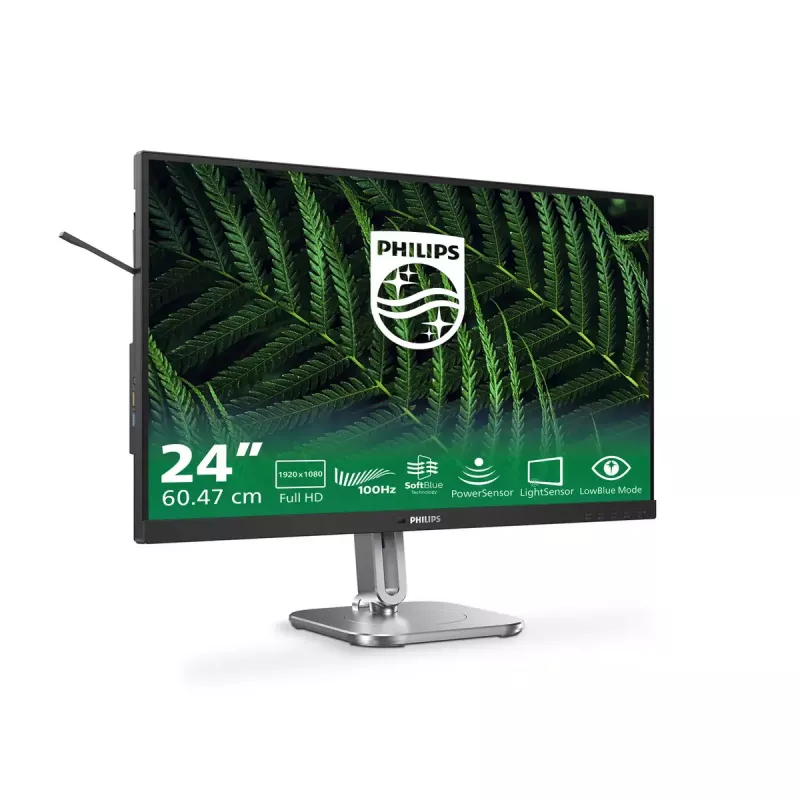 Philips 5000 seeria 24B2G5200/00 arvutimonitor 60,5 cm (23,8 tolli) 1920 x 1080 pikslit Full HD LCD antratsiit