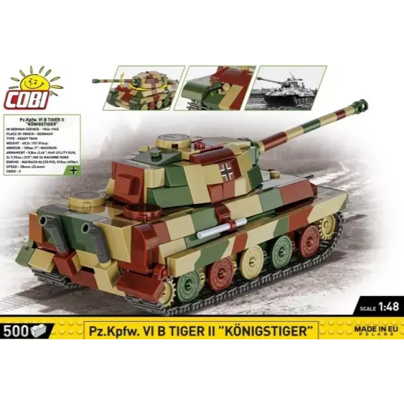 Plastmudelikomplekt Cobi Pz.Kpfw. VI B Tiger II Königstiger mõõtkavas 1:35 (COBI-2732)