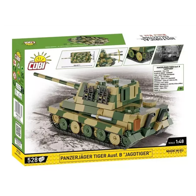 Mudelikomplekt Cobi Panzerjäger Tiger Ausf. B Jagdtiger mõõtkavas 1:35