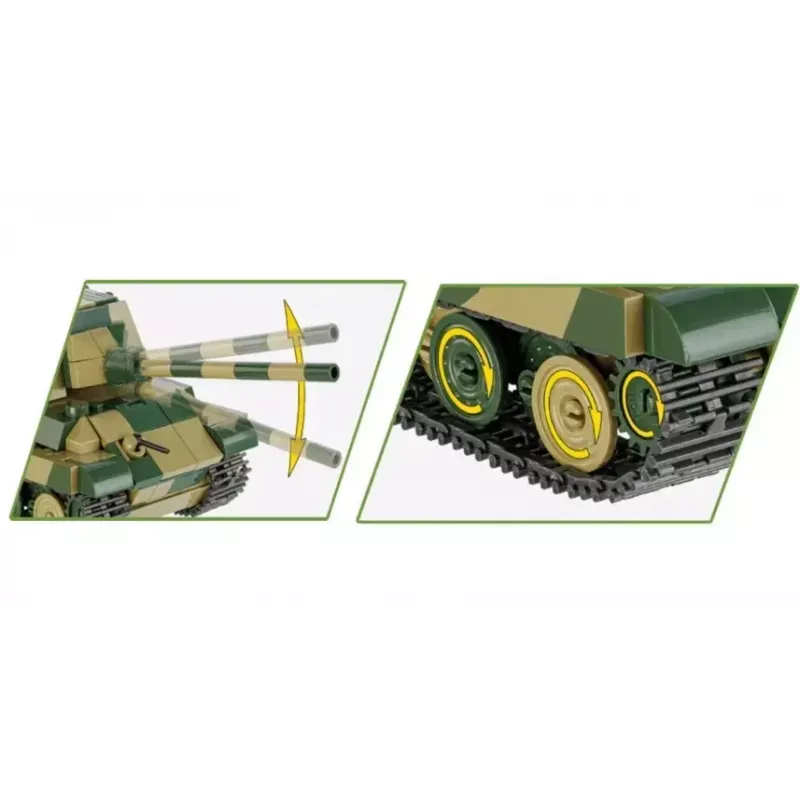 Mudelikomplekt Cobi Panzerjäger Tiger Ausf. B Jagdtiger mõõtkavas 1:35