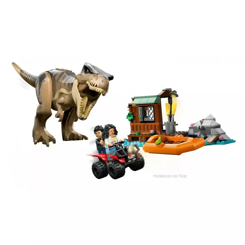 LEGO dinosauruse ehituskomplekt T. rex River Escape 76975 — 199 tk, 2 minifiguuri, vanus 5+