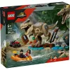 LEGO dinosauruse ehituskomplekt T. rex River Escape 76975 — 199 tk, 2 minifiguuri, vanus 5+