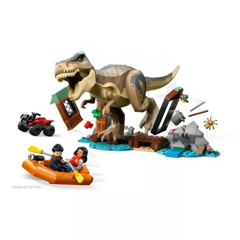 LEGO dinosauruse ehituskomplekt T. rex River Escape 76975 — 199 tk, 2 minifiguuri, vanus 5+