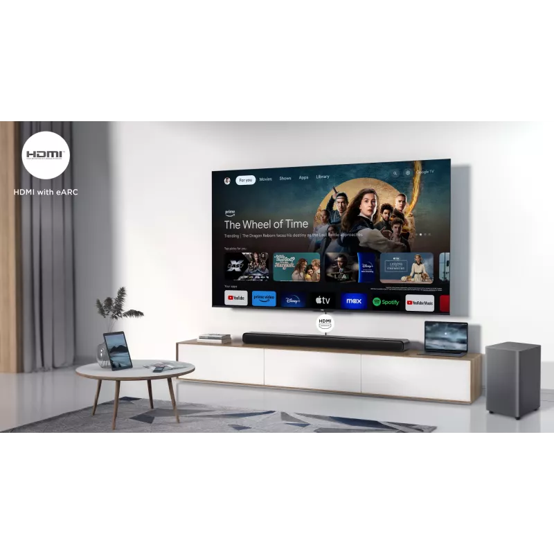 TCL S S55H 2.1 kanali heliriba Dolby Atmose, juhtmevaba bassikõlari ja Bluetooth-muusika voogedastusega