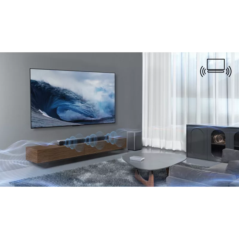 TCL S S55H 2.1 kanali heliriba Dolby Atmose, juhtmevaba bassikõlari ja Bluetooth-muusika voogedastusega