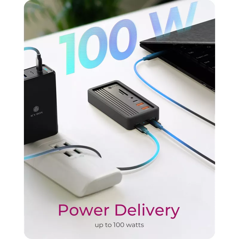 ICY BOX IB-DK4072M-CU31 USB 3.2 Gen 2 (3.1 Gen 1) USB-C Must
